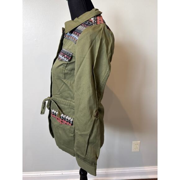 ModCloth Assorted Occasions Anorak Utility Jacket Army Green Women's XXS NWT - Picture 2 of 8